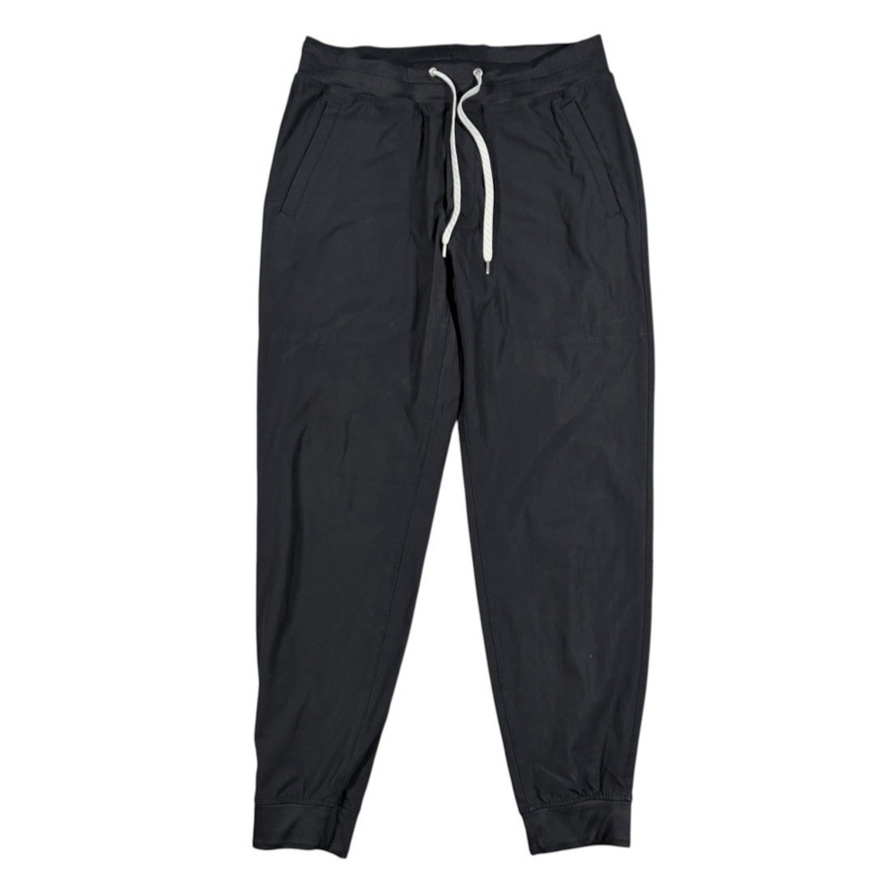 Vuori Meta Jogger Mens Large Black Tapered Performance Pants V436 Gym